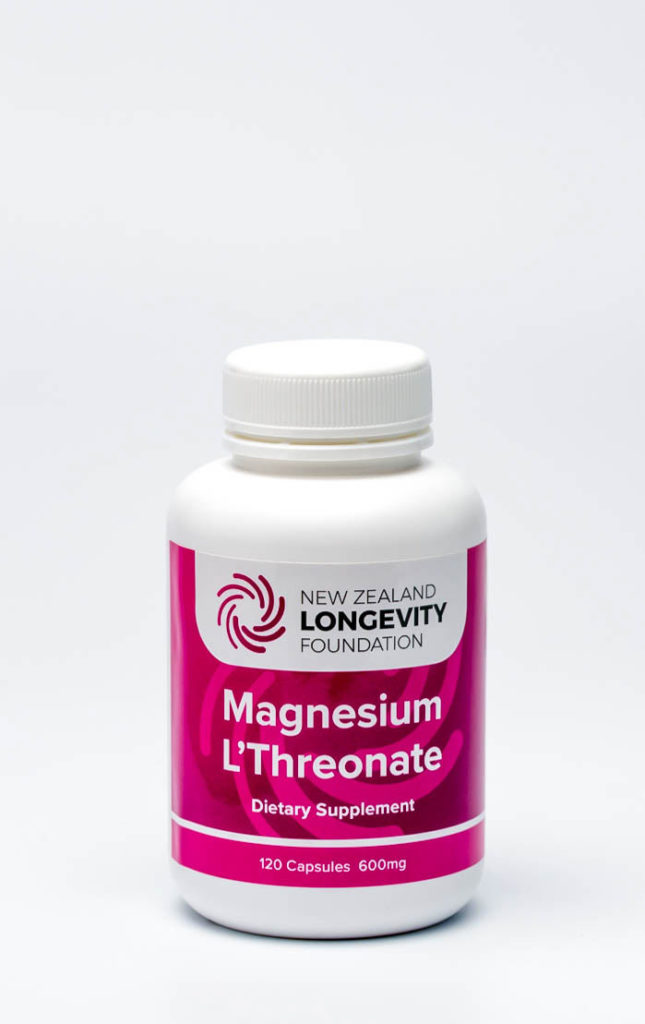 NZLF Magnesium L'Threonate 120 Capsules, (B 067) NZ Longevity