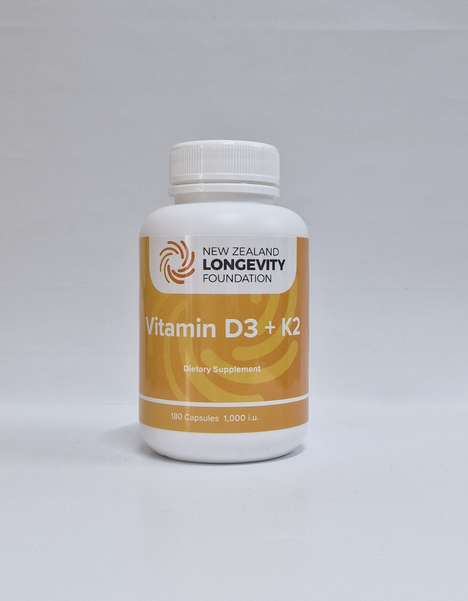 Vitamin D3(1000IU) + K2, 180 Capsules (B#062)